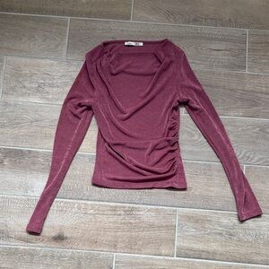 Dex Dusty Rose Long Sleeve Top